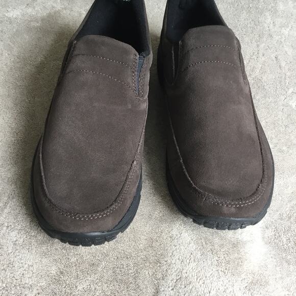 LL Bean Women's Shoes Comfort Mocs Brown Suede Slip-On Size 9.5 Medium - Picture 2 of 6